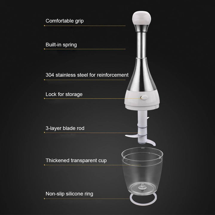 BowLift | Stainless Steel Quick Garlic Vegetable Chopper