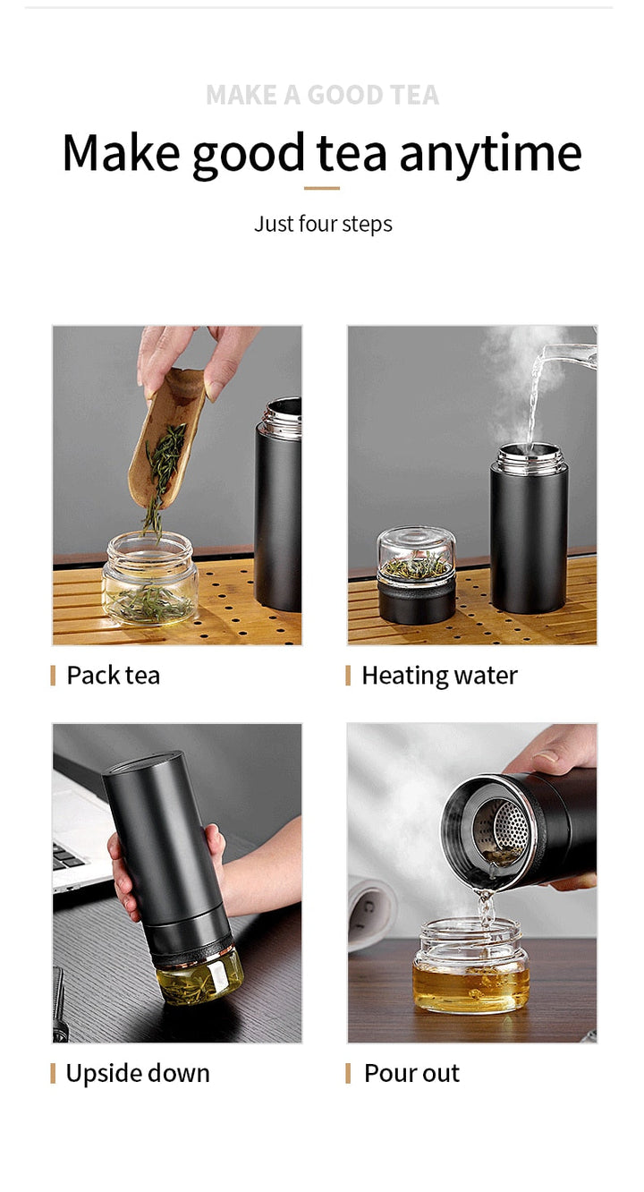 Elegant Durable Simple Tea Infuser Thermos | Bowlift