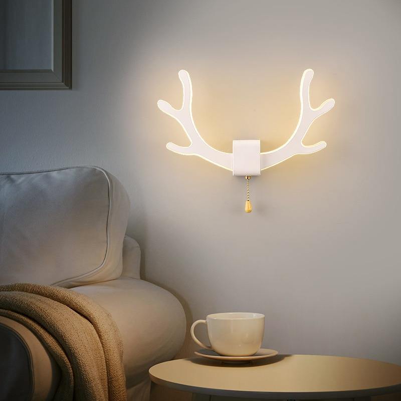 Creative Deer Antler Wall Lamp with Motion Sensor | Bowlift