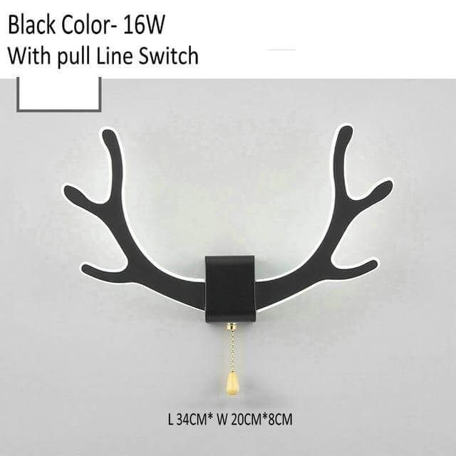 Creative Deer Antler Wall Lamp with Motion Sensor | Bowlift