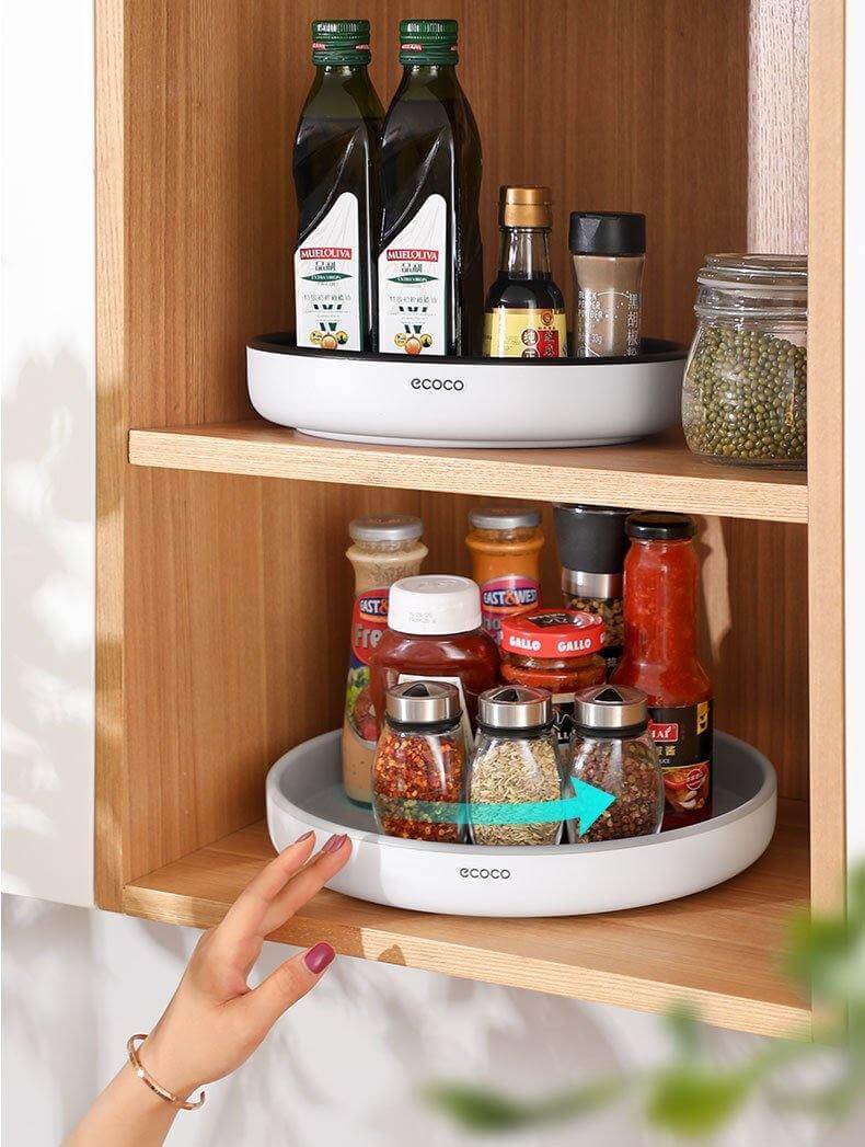 BowLift | 360° Rotating Tray Seasoning Bottle Organizer