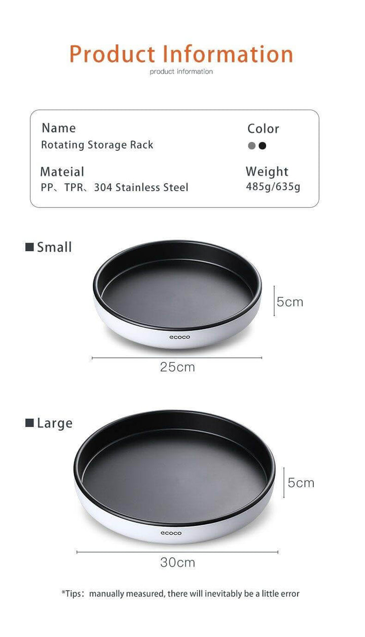 BowLift | 360° Rotating Tray Seasoning Bottle Organizer