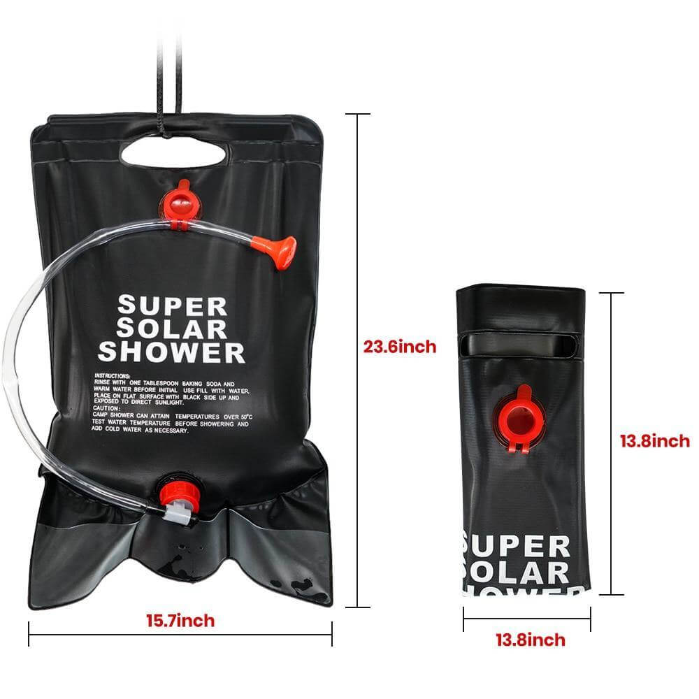 Portable Solar Heated Camping Shower Bag | Bowlift