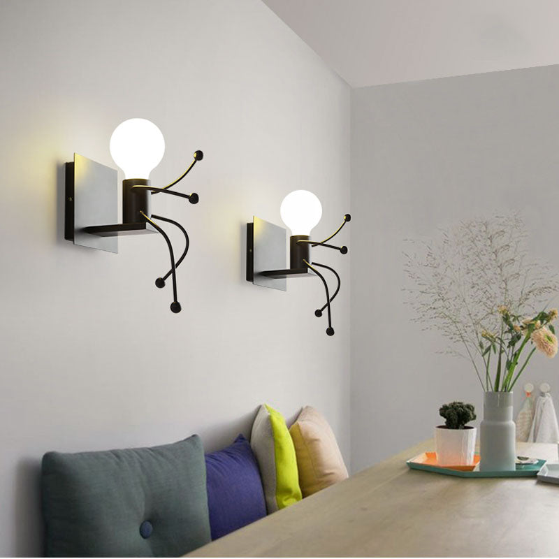 Mini Man Robot Art Wall Lamp | Bowlift