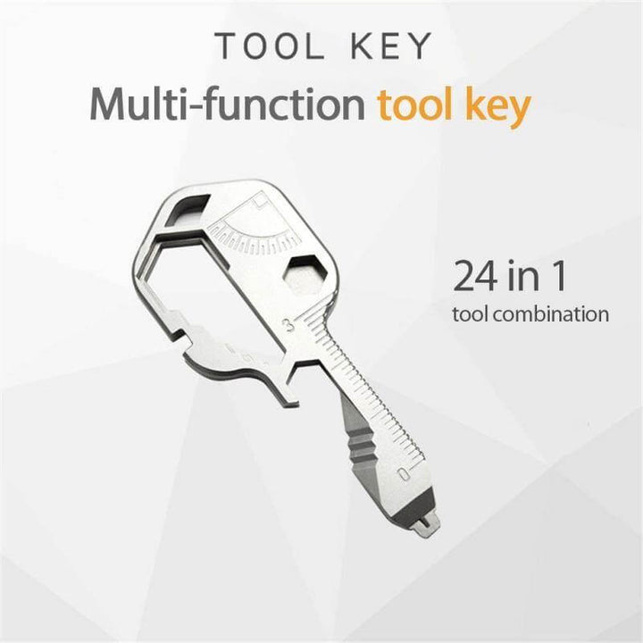 24 in 1 EDC Key Shaped Pocket Tool | Bowlift