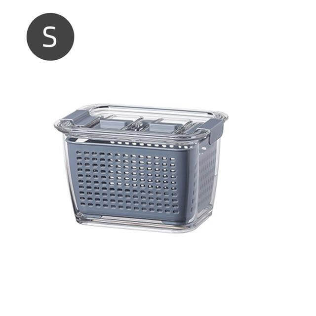 BowLift | Multifunctional Vegetable & Fruit Refrigerator Drainage Organizer Box with Lid