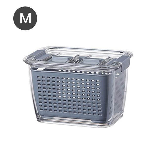BowLift | Multifunctional Vegetable & Fruit Refrigerator Drainage Organizer Box with Lid