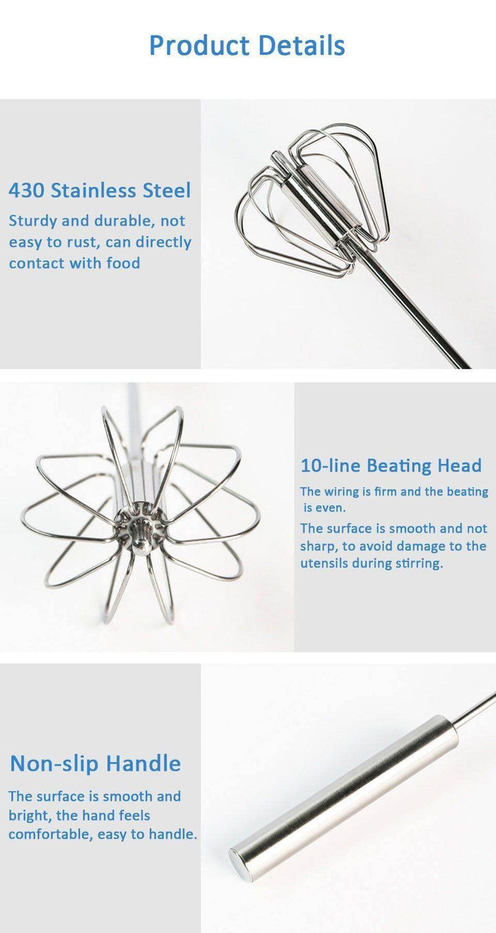 Stainless Steel Easy Stirrer Whisk | Bowlift
