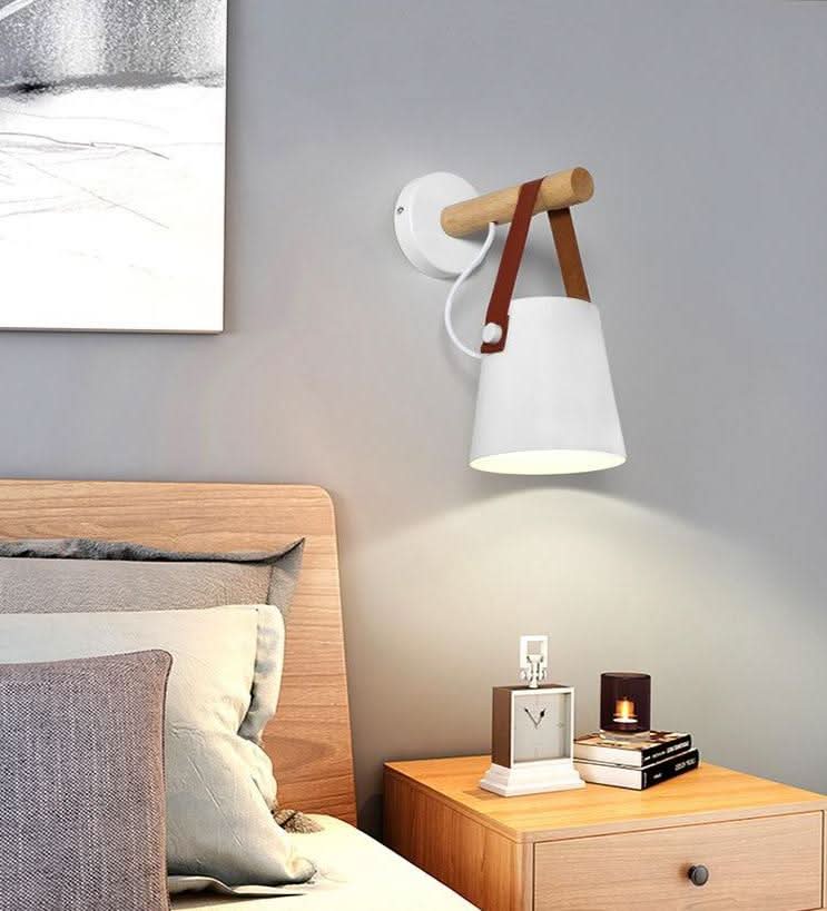 BowLift | Wooden Nordic Wall Lamp – Minimalist Hanging Light Fixture