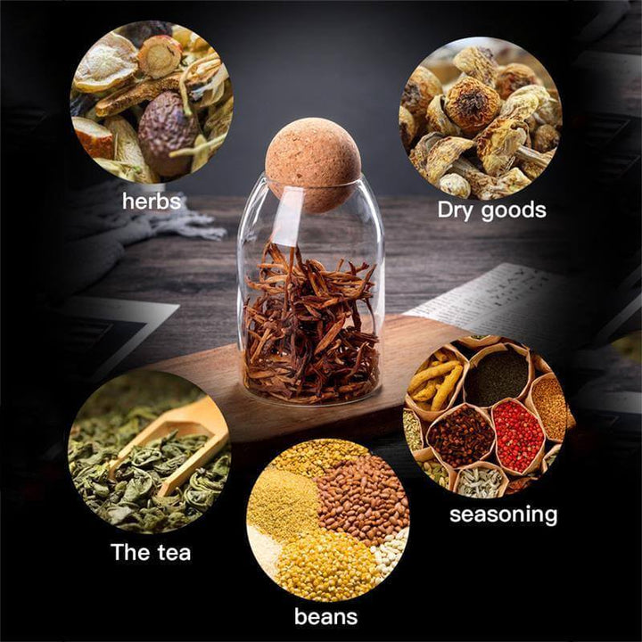 BowLift | Creative Glass Cork Storage Jar