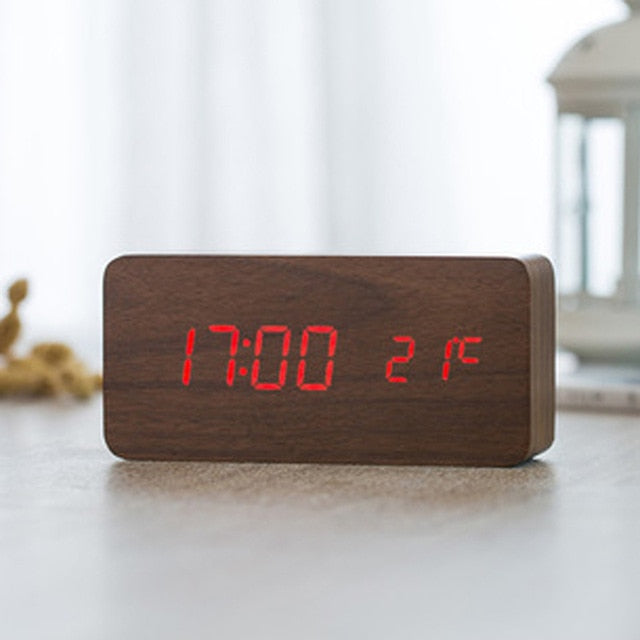 BowLift | VoiceRise - Nordic Digital LED Alarm Clock