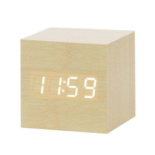 BowLift | Minimalistic Digital LED Alarm Clock with Voice Control – Sleek Design and Clear Display for Effortless Mornings