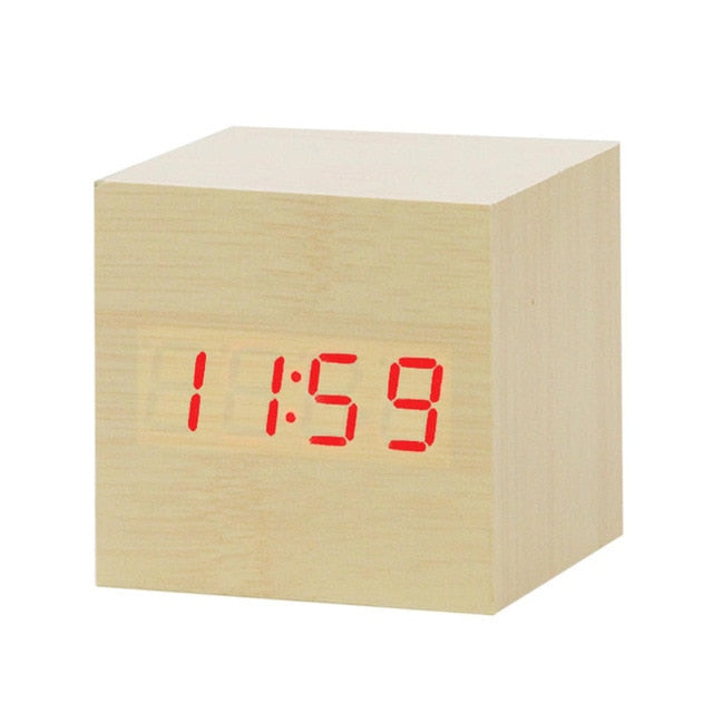 BowLift | Digital LED Alarm Clock | Voice Control, Clear Display & Modern Design for Bedroom Use