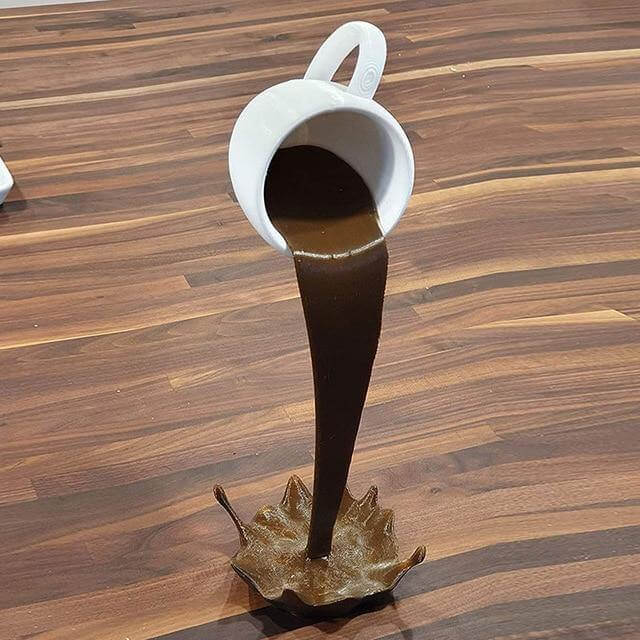 Floating Spilling Coffee Cup Decor | Bowlift