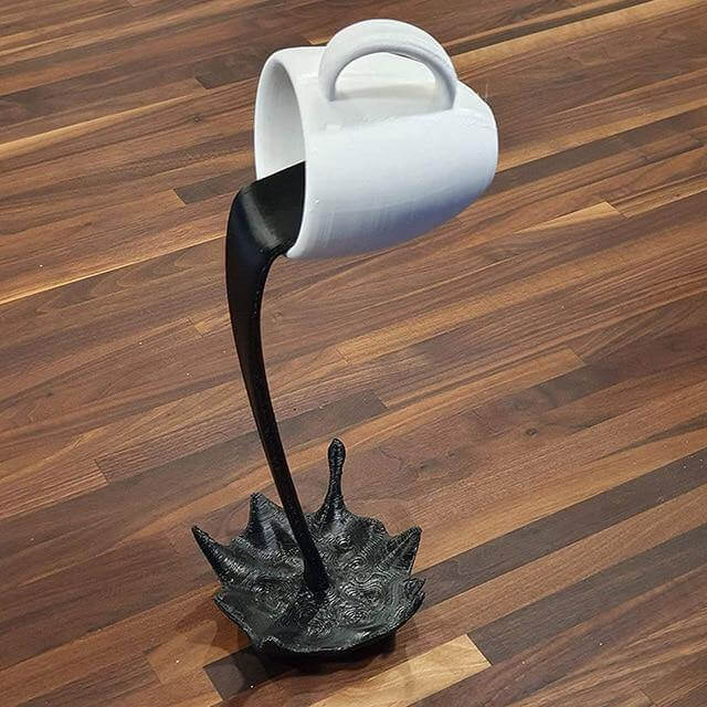 Floating Spilling Coffee Cup Decor | Bowlift