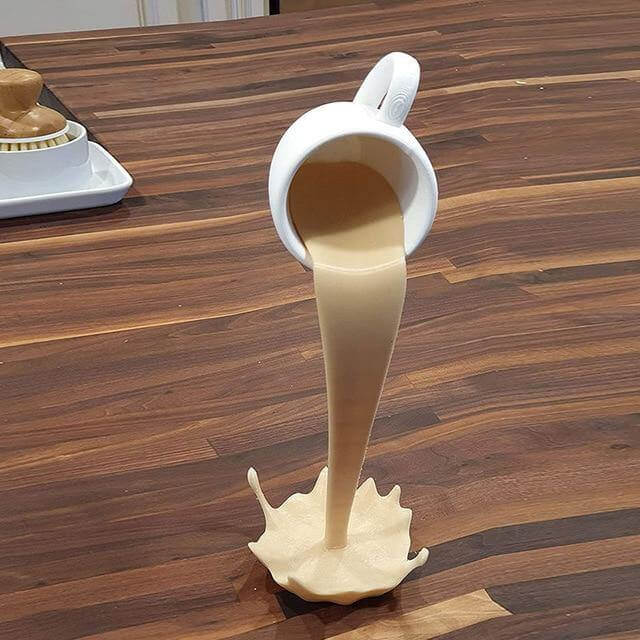 Floating Spilling Coffee Cup Decor | Bowlift