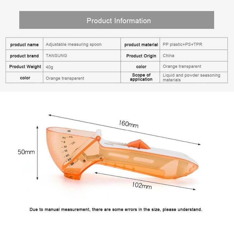 BowLift | Adjustable Scale Seasoning Measuring Spoon