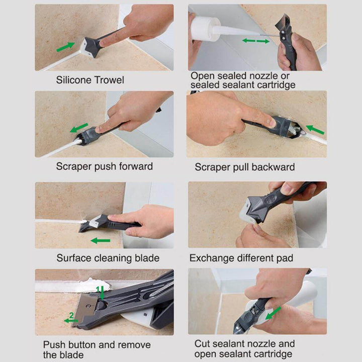 5in1 Silicone Remover Scraper Repair Tool | Bowlift