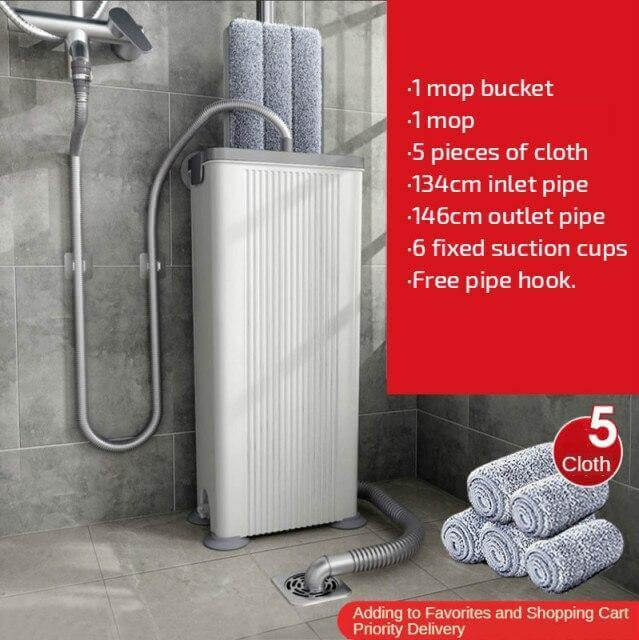 Easy Clean No Hand Dry Wet Lazy Mop | Bowlift