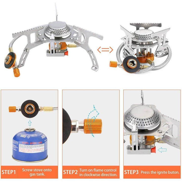 Spider X Camping Stove Set with Cookware | Bowlift