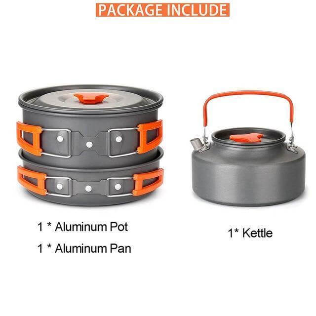 Spider X Camping Stove Set with Cookware | Bowlift