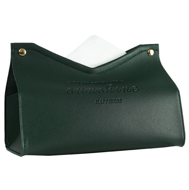 BowLift | Logan Faux Leather Tissue Box