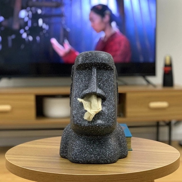 Stone Statue Tissue Box | Bowlift