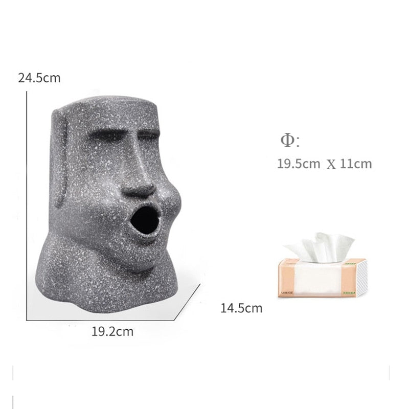 Stone Statue Tissue Box | Bowlift