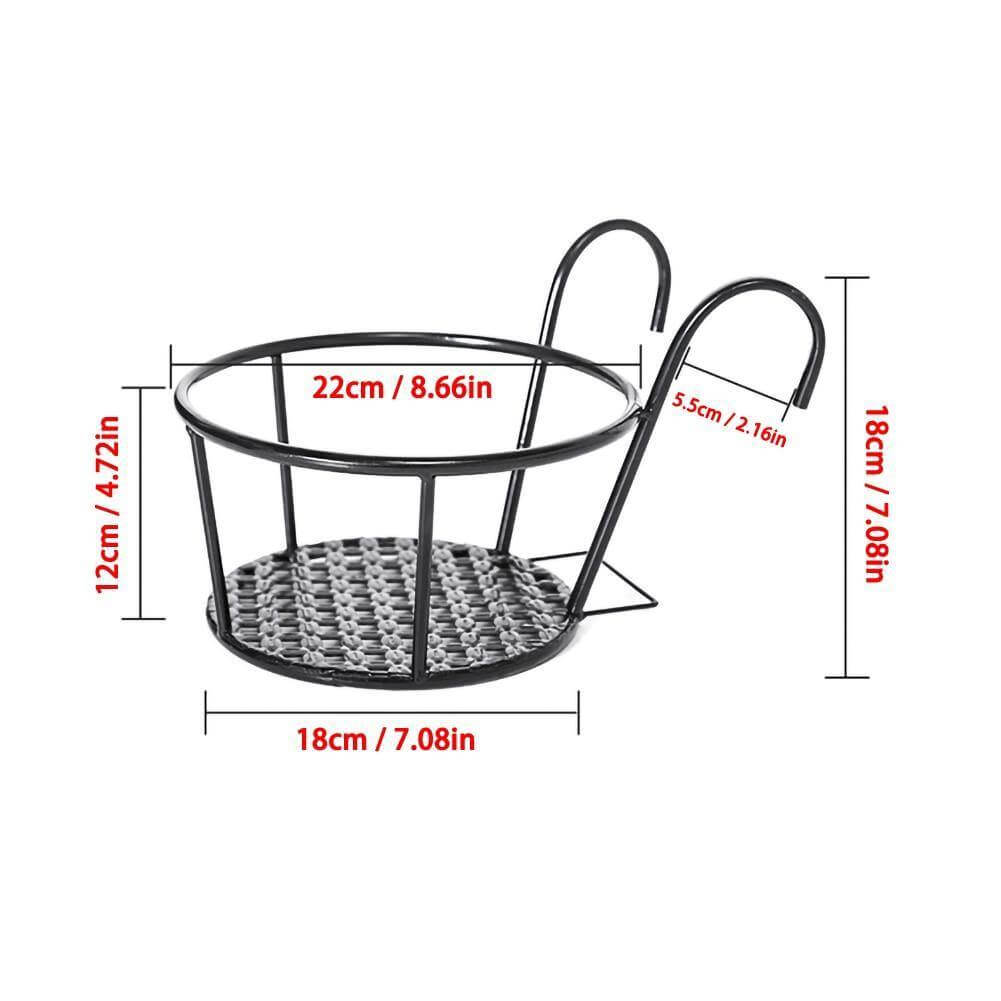 Iron Outdoor Hanging Baskets Flower Pot Holder | Bowlift