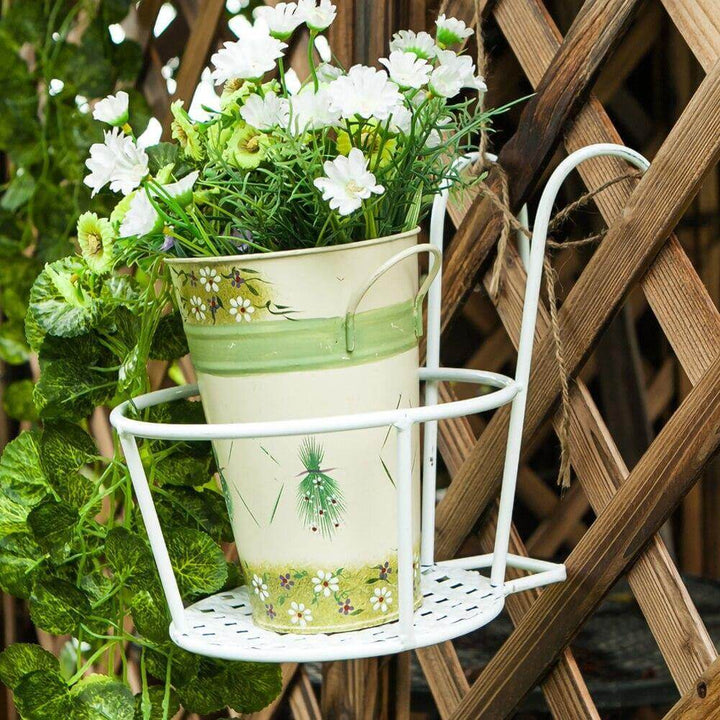 Iron Outdoor Hanging Baskets Flower Pot Holder | Bowlift