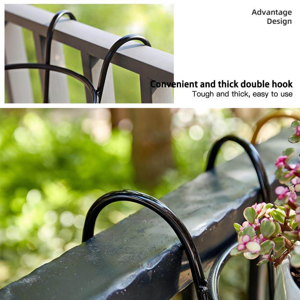 Iron Outdoor Hanging Baskets Flower Pot Holder | Bowlift