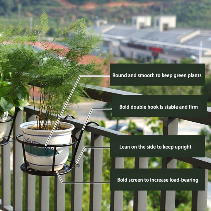 Iron Outdoor Hanging Baskets Flower Pot Holder | Bowlift