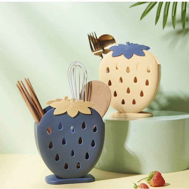 BowLift | 2PCS Cute Strawberry Cutlery Organizer Box