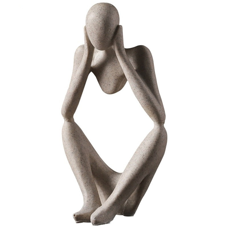 Nordic Abstract Unique Thinker Figurine Home Decor | Bowlift
