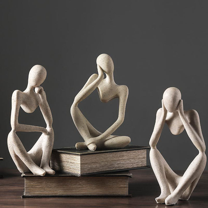 Nordic Abstract Unique Thinker Figurine Home Decor | Bowlift