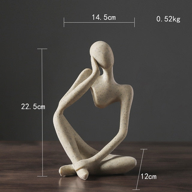 Nordic Abstract Unique Thinker Figurine Home Decor | Bowlift