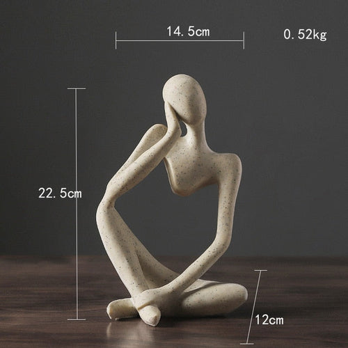 Nordic Abstract Unique Thinker Figurine Home Decor | Bowlift