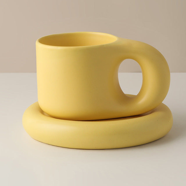 BowLift | Nordic Ceramic Handle Handmade Mug