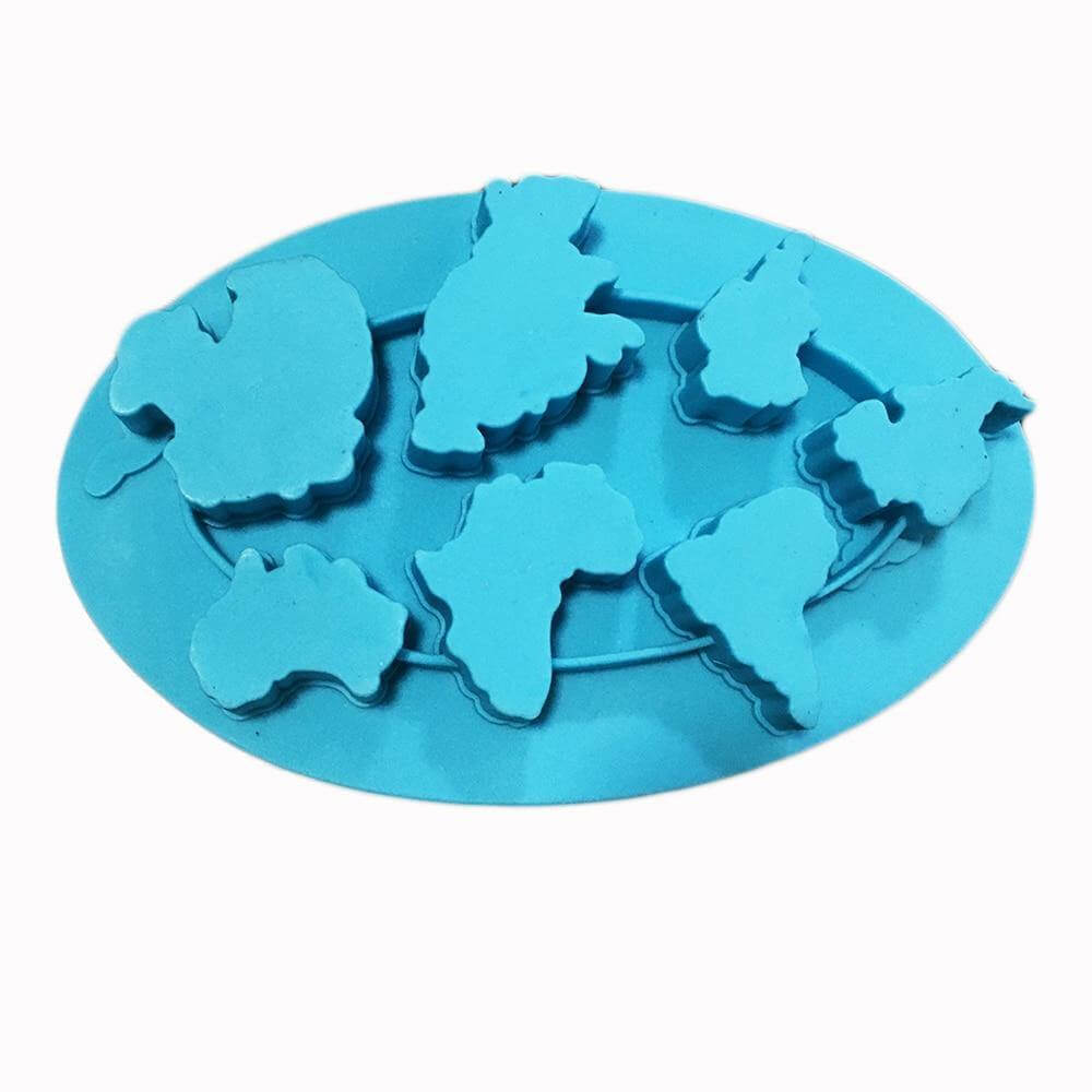 BowLift | Earth Continents Silicone Ice Tray Mold