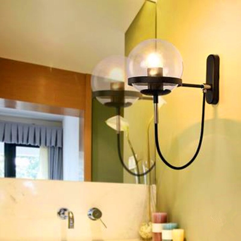Elegant Retro Wall Glass Ball Lamp | Bowlift