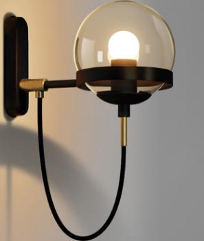 Elegant Retro Wall Glass Ball Lamp | Bowlift