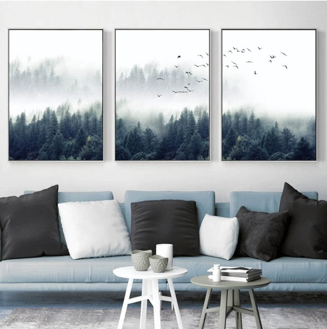 Forest Landscape - Canvas Wall Art Painting | Bowlift