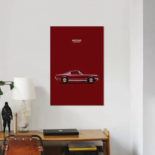 Ford Mustang Fastback - Canvas Wall Art Painting | Bowlift
