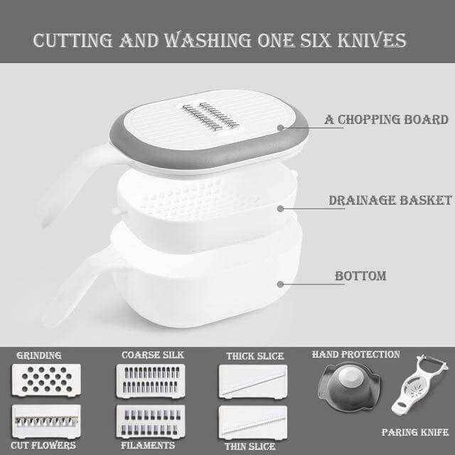 BowLift | Multifunctional Fast Vegetable Slicer with Strainer