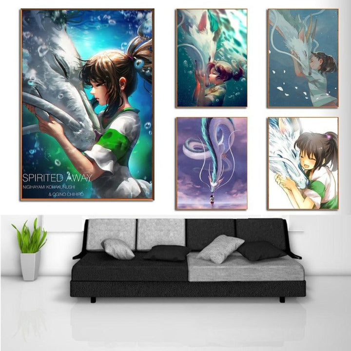 Abstract Cartoon Anime - Canvas Wall Art Painting | Bowlift