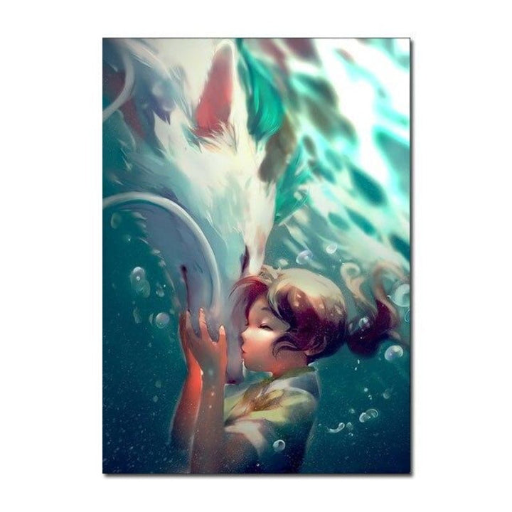 Abstract Cartoon Anime - Canvas Wall Art Painting | Bowlift