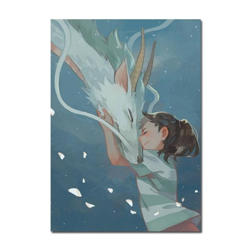 Abstract Cartoon Anime - Canvas Wall Art Painting | Bowlift
