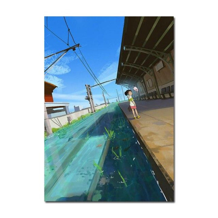Abstract Cartoon Anime - Canvas Wall Art Painting | Bowlift