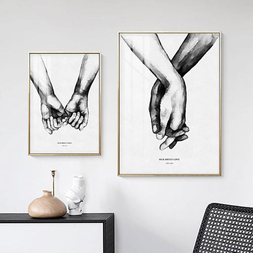 You and Me - Canvas Wall Art Painting | Bowlift