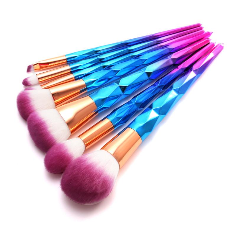 Rainbow Unicorn Brushes - 7 Piece Set | Bowlift